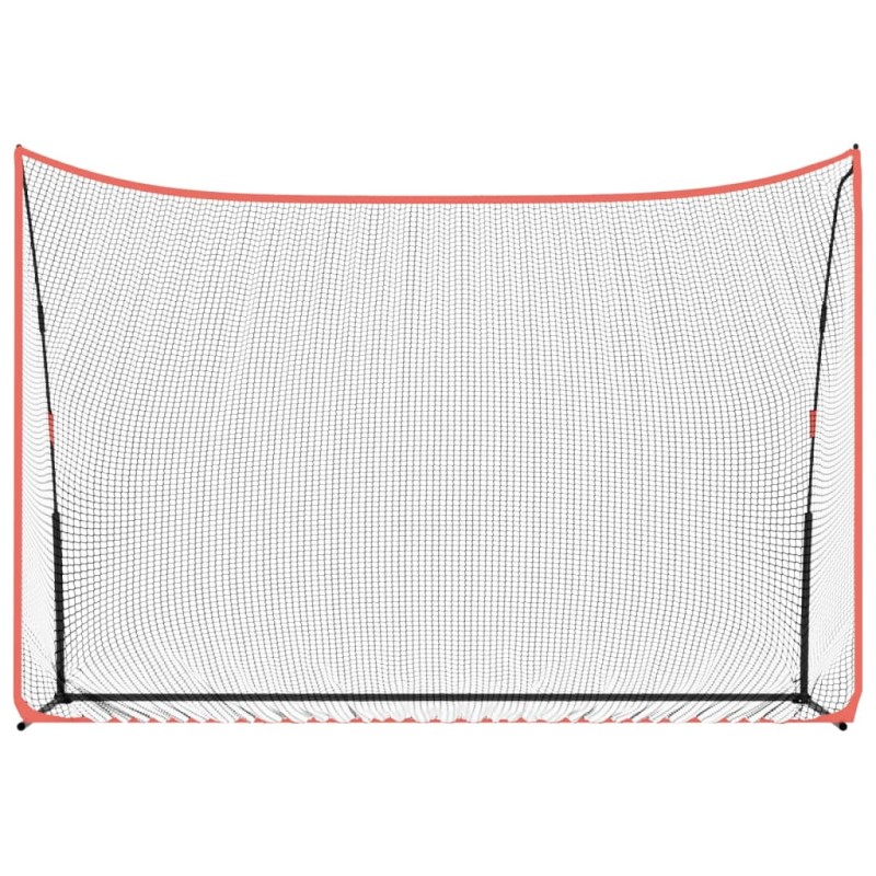 vidaXL Golfová tréningová sieť čierno-červená 305x91x213 cm polyester