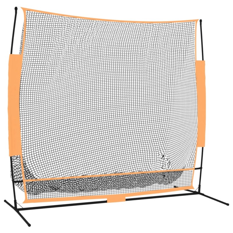 vidaXL Golfová tréningová sieť čierno-oranžová 215x107x216cm polyester