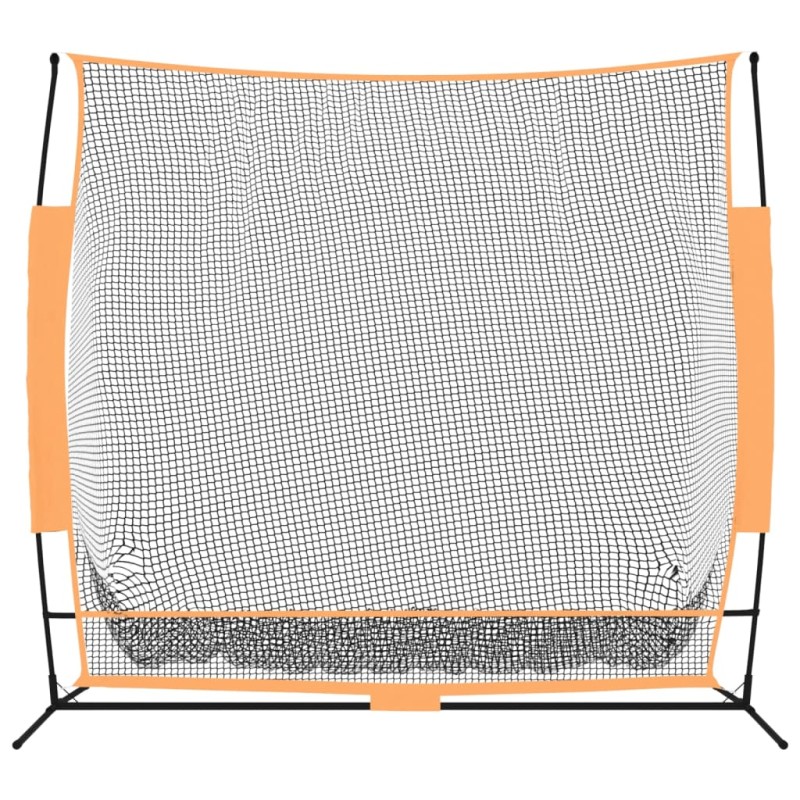 vidaXL Golfová tréningová sieť čierno-oranžová 215x107x216cm polyester