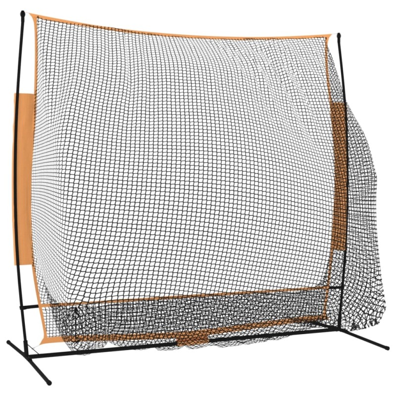 vidaXL Golfová tréningová sieť čierno-oranžová 215x107x216cm polyester