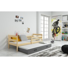 Falco posteľ s přistýlkou Norbert II 90x200 borovice/grafit