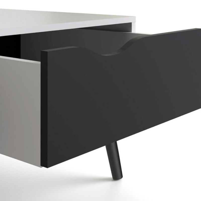 Falco Konferenční stolek Retro 384 bílá/černá