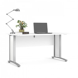 Falco Psací stůl Office 80400/71 bílá/silver grey