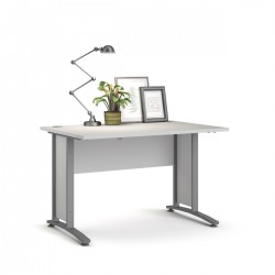 Falco Psací stůl Office 80400/70 bílá/silver grey