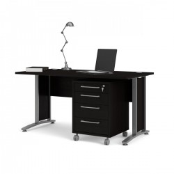 Falco Psací stůl Office 80400/35 černá/silver grey