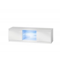 Falco TV stolík Malvína 120 bílá/biela lesk/LED