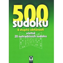 500 sudoku - 6 stupňů obtížnosti včetně 20 netradičních sudoku